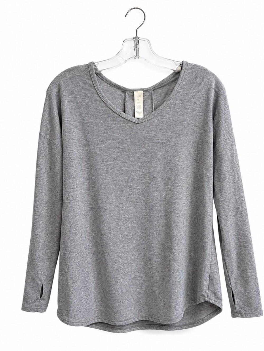 Ivivva Girls Size 14 Gray Long Sleeve Athletic Top Relaxed Fit